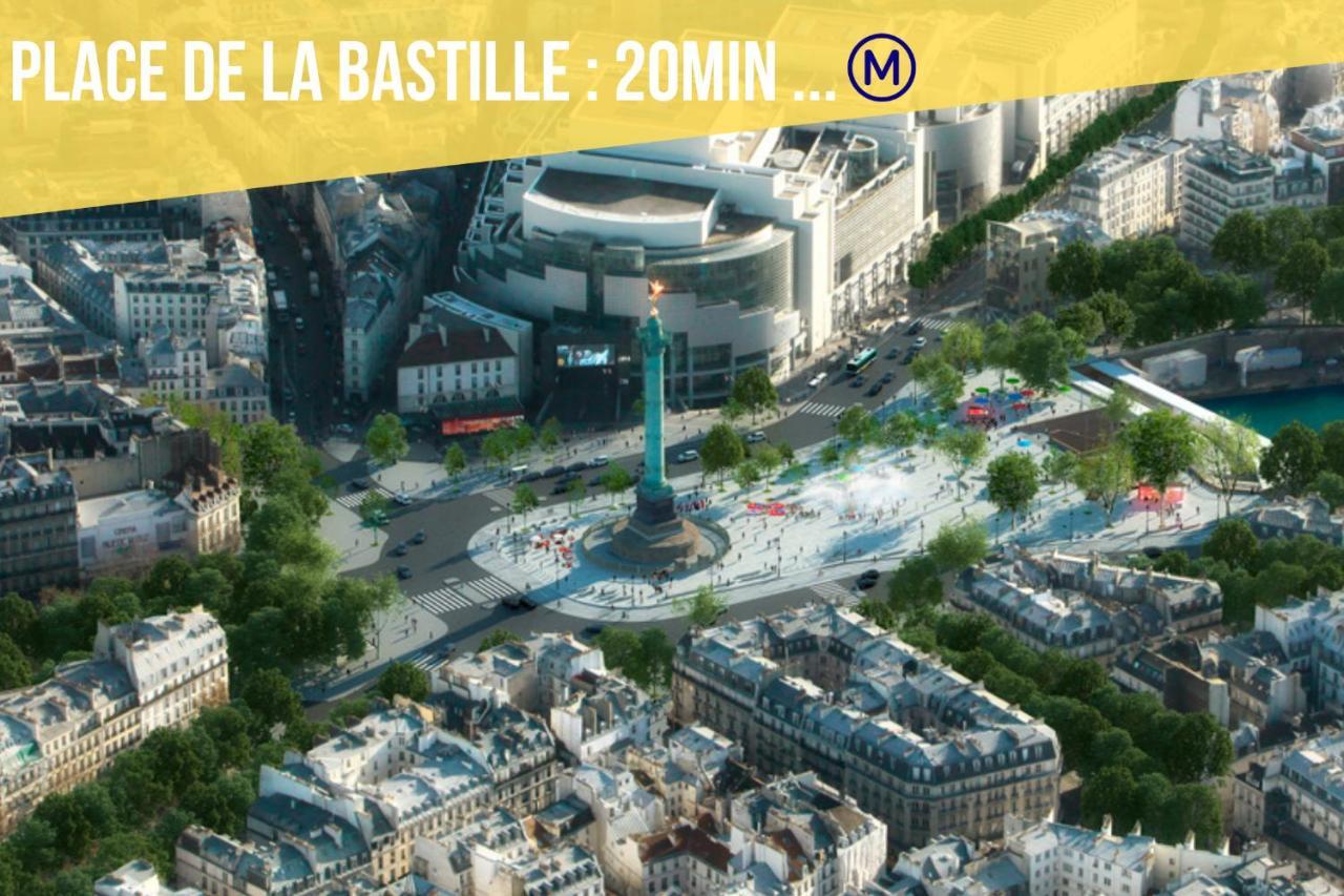 Immotovo - Suite Moderne - Paris 8 Min - Parking - Netflix Villejuif Kültér fotó