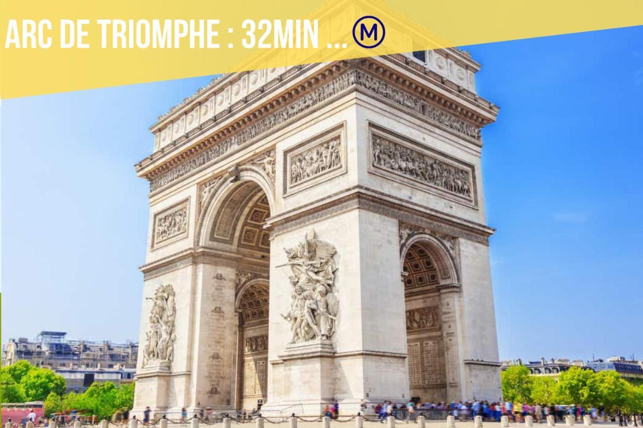 Immotovo - Suite Moderne - Paris 8 Min - Parking - Netflix Villejuif Kültér fotó